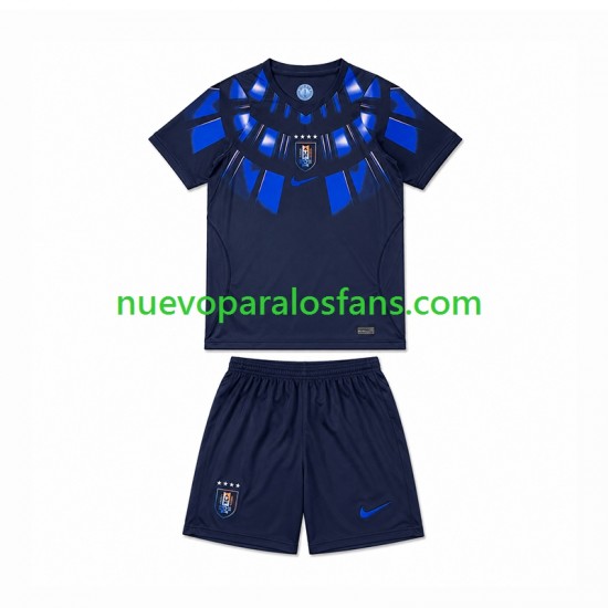 Camiseta de Fútbol Uruguay Niño Exterior Copa Mundial 2026 Manga Corta