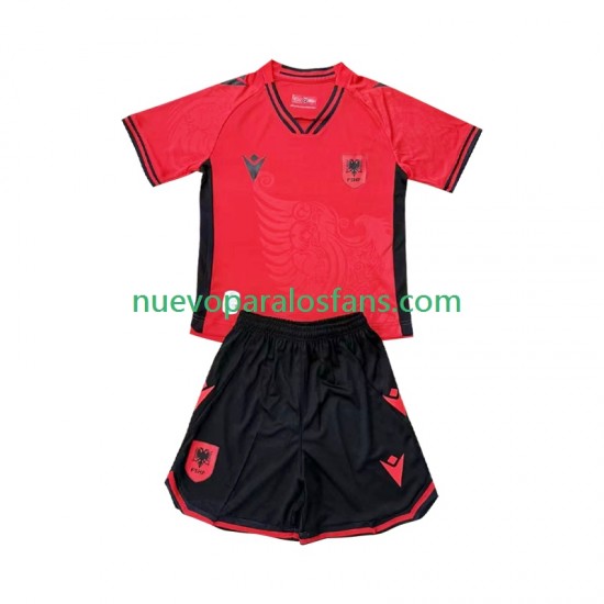 Camiseta de Fútbol Albania Niño Casa 2026 Manga Corta