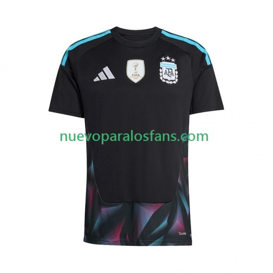 Camiseta de Fútbol Argentina Portero Hombre Casa Copa Mundial 2026 Manga Corta
