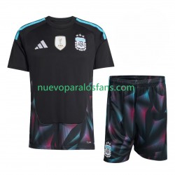 Camiseta de Fútbol Argentina Portero Niño Casa Copa Mundial 2026 Manga Corta