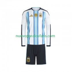 Camiseta de Fútbol Argentina Niño Casa Copa Mundial 2026 Manga Larga