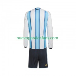 Camiseta de Fútbol Argentina Niño Casa Copa Mundial 2026 Manga Larga