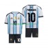 Camiseta de Fútbol Argentina Maradona 10 Niño Casa Copa Mundial 2026 Manga Corta