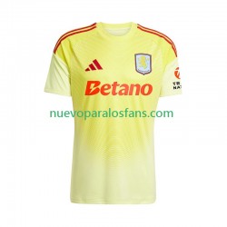 Camiseta de Fútbol Aston Villa Portero Hombre Exterior 2025-2026 Manga Corta