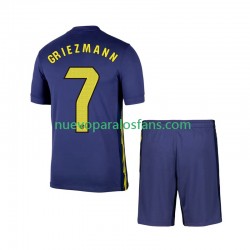 Camiseta de Fútbol Atlético Madrid Antoine Griezmann 7 Niño Exterior 2025-2026 Manga Corta