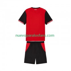 Camiseta de Fútbol Austria Niño Casa Copa Mundial 2026 Manga Corta