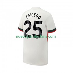 Camiseta de Fútbol Chelsea Moises Caicedo 25 Hombre Exterior 2025-2026 Manga Corta