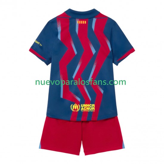 Camiseta de Fútbol FC Barcelona Niño Cuarto 2025-2026 Manga Corta