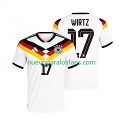 Camiseta de Fútbol Alemania Florian Wirtz 17 Hombre Casa Copa Mundial 2026 Manga Corta