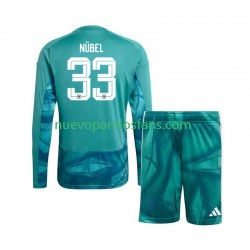 Camiseta de Fútbol Alemania Alexander Nubel 33 Portero Niño Casa Copa Mundial 2026 Manga Larga