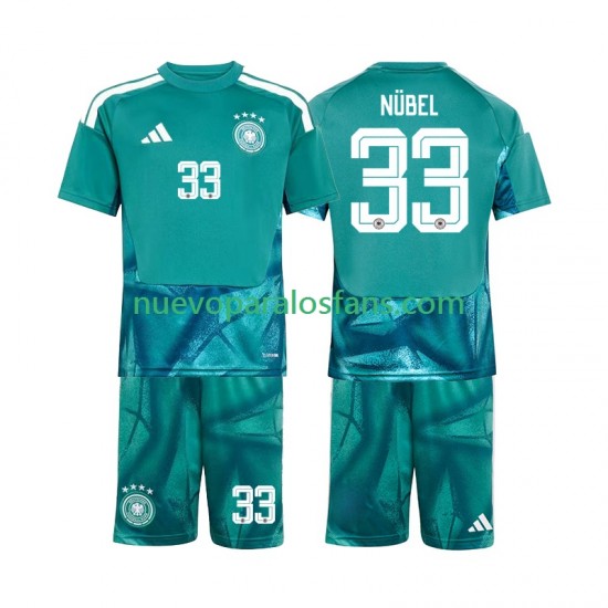 Camiseta de Fútbol Alemania Alexander Nubel 33 Portero Niño Casa Copa Mundial 2026 Manga Corta