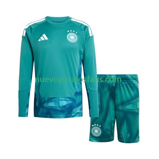 Camiseta de Fútbol Alemania Portero Niño Casa Copa Mundial 2026 Manga Larga