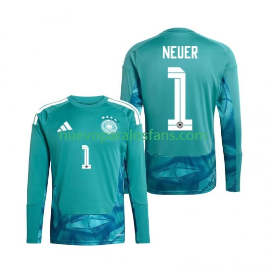 Camiseta de Fútbol Alemania Manuel Neuer 1 Portero Hombre Casa Copa Mundial 2026 Manga Larga