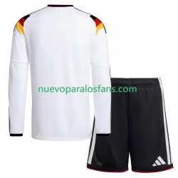 Camiseta de Fútbol Alemania Niño Casa Copa Mundial 2026 Manga Larga