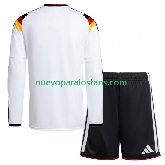 Camiseta de Fútbol Alemania Niño Casa Copa Mundial 2026 Manga Larga