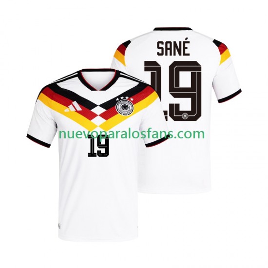 Camiseta de Fútbol Alemania Leroy Sane 19 Hombre Casa Copa Mundial 2026 Manga Corta