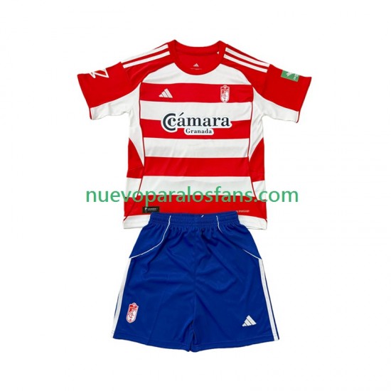 Camiseta de Fútbol Granada Niño Casa 2025-2026 Manga Corta