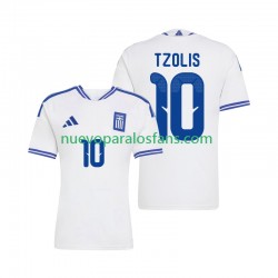 Camiseta de Fútbol Grecia Christos Tzolis 10 Hombre Casa 2026 Manga Corta