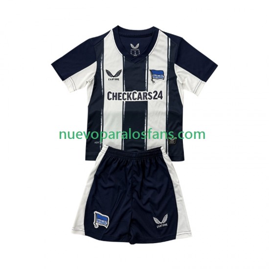 Camiseta de Fútbol Hertha BSC Niño Casa 2025-2026 Manga Corta