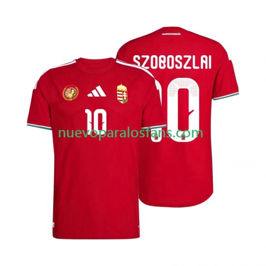 Camiseta de Fútbol Hungría Szoboszlai 10 Hombre Casa Copa Mundial 2026 Manga Corta