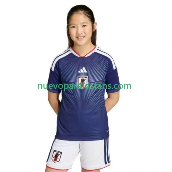 Camiseta de Fútbol Japón Niño Casa Copa Mundial 2026 Manga Corta