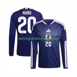 Camiseta de Fútbol Japón Kubo 20 Hombre Casa Copa Mundial 2026 Manga Larga