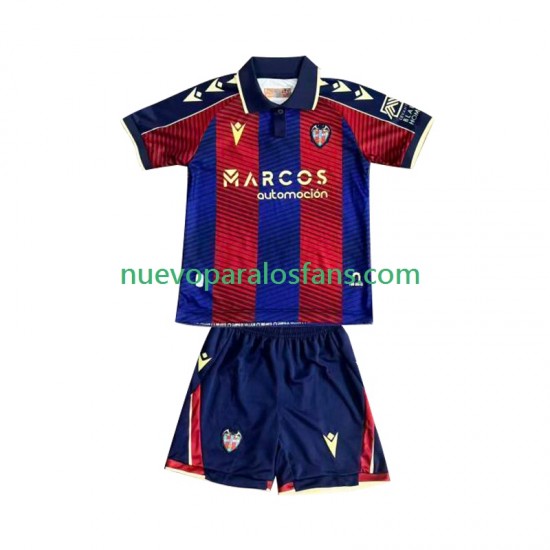 Camiseta de Fútbol Levante Niño Casa 2025-2026 Manga Corta