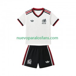 Camiseta de Fútbol México Niño Exterior Copa Mundial 2026 Manga Corta