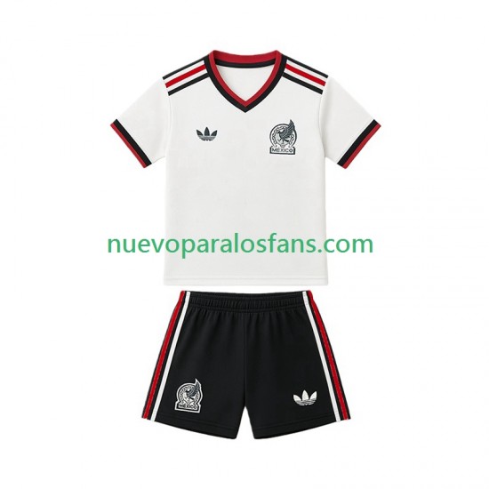 Camiseta de Fútbol México Niño Exterior Copa Mundial 2026 Manga Corta