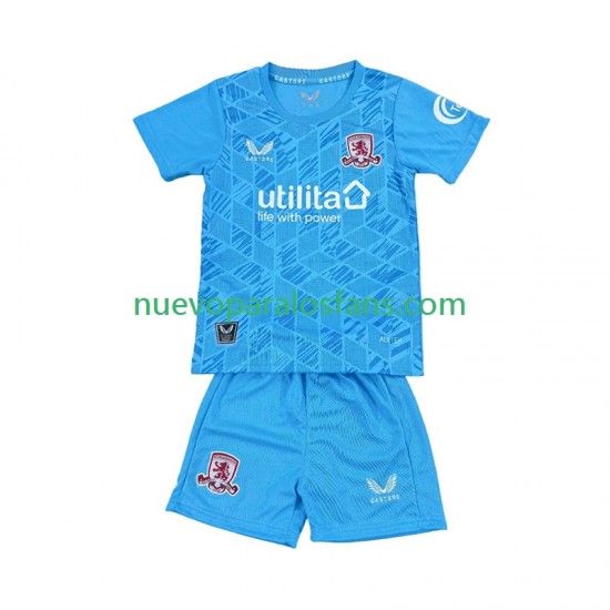 Camiseta de Fútbol Middlesbrough Portero Niño Casa 2025-2026 Manga Corta