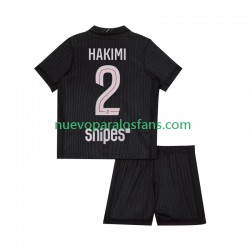 Camiseta de Fútbol Paris Saint-Germain Achraf Hakimi 2 Niño Cuarto 2025-2026 Manga Corta