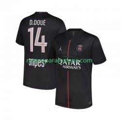 Camiseta de Fútbol Paris Saint-Germain Desire Doue 14 Hombre Cuarto 2025-2026 Manga Corta