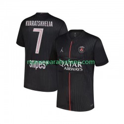 Camiseta de Fútbol Paris Saint-Germain Khvicha Kvaratskhelia 7 Hombre Cuarto 2025-2026 Manga Corta