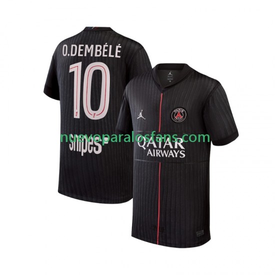 Camiseta de Fútbol Paris Saint-Germain Ousmane Dembele 10 Hombre Cuarto 2025-2026 Manga Corta