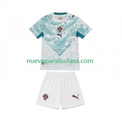 Camiseta de Fútbol Portugal Niño Exterior Copa Mundial 2026 Manga Corta