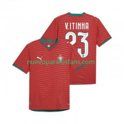 Camiseta de Fútbol Portugal Vitinha 23 Hombre Casa Copa Mundial 2026 Manga Corta