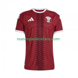 Camiseta de Fútbol Catar Hombre Casa Copa Mundial 2026 Manga Corta