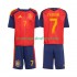 Camiseta de Fútbol España Ferran Torres 7 Niño Casa Copa Mundial 2026 Manga Corta