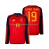 Camiseta de Fútbol España Lamine Yamal 19 Hombre Casa Copa Mundial 2026 Manga Larga