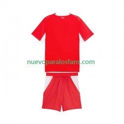 Camiseta de Fútbol Suiza Niño Casa Copa Mundial 2026 Manga Corta