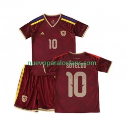 Camiseta de Fútbol Venezuela Yeferson Soteldo 10 Niño Casa 2026 Manga Corta