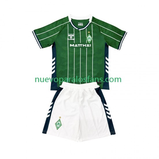 Camiseta de Fútbol Werder Bremen Niño Casa 2025-2026 Manga Corta