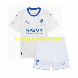 Camiseta de Fútbol Al-Hilal Niño Exterior 2024-2025 Manga Corta