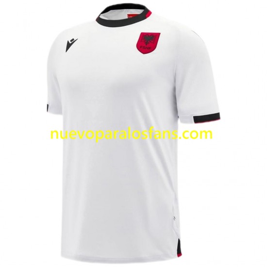 Camiseta de Fútbol Albania Hombre Exterior 2025 Manga Corta