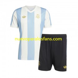 Camiseta de Fútbol Argentina 50 Anniversary Niño Casa Manga Corta