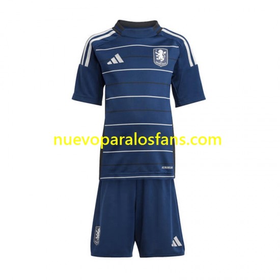 Camiseta de Fútbol Aston Villa Niño Tercera 2024-2025 Manga Corta