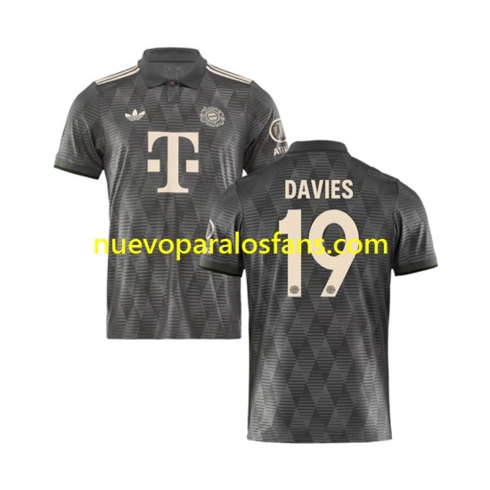 Camiseta de Fútbol Bayern de Múnich DAVIES 19 Octoberfest Hombre Cuarto 2024-2025 Manga Corta