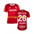 Camiseta de Fútbol Deportivo Toluca Paulinho 26 Hombre Casa 2024-2025 Manga Corta