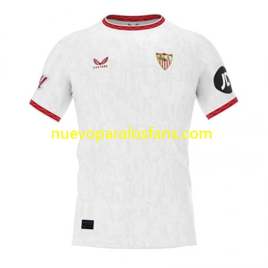 Camiseta de Fútbol Sevilla FC Hombre Casa 2024 Manga Corta