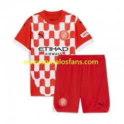 Camiseta de Fútbol Girona Niño Casa 2024-2025 Manga Corta